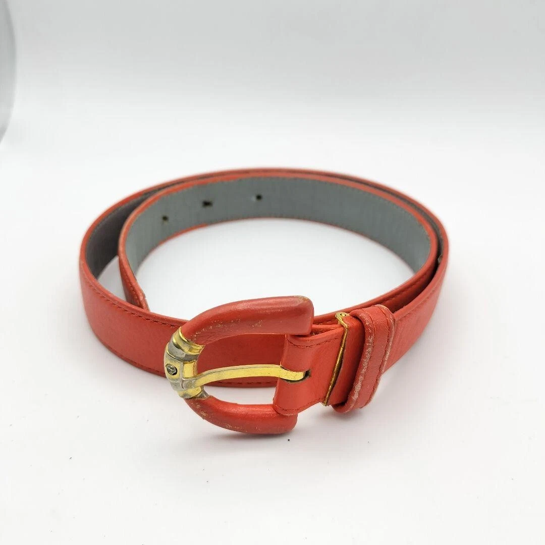 Ceinture Christian Dior orange vintage du Japon