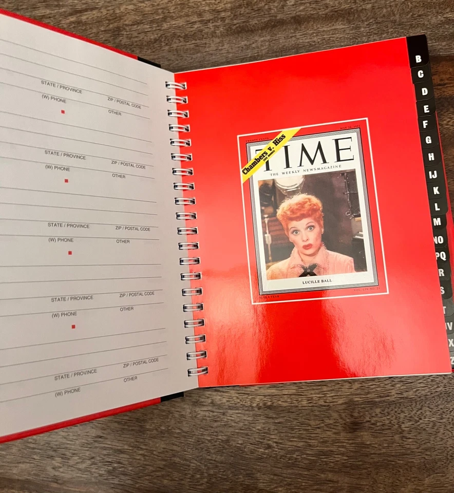 Time Magazine Vintage Hard Cover Address Book 1995 NEW Man On The Moon - Image 4 of 4