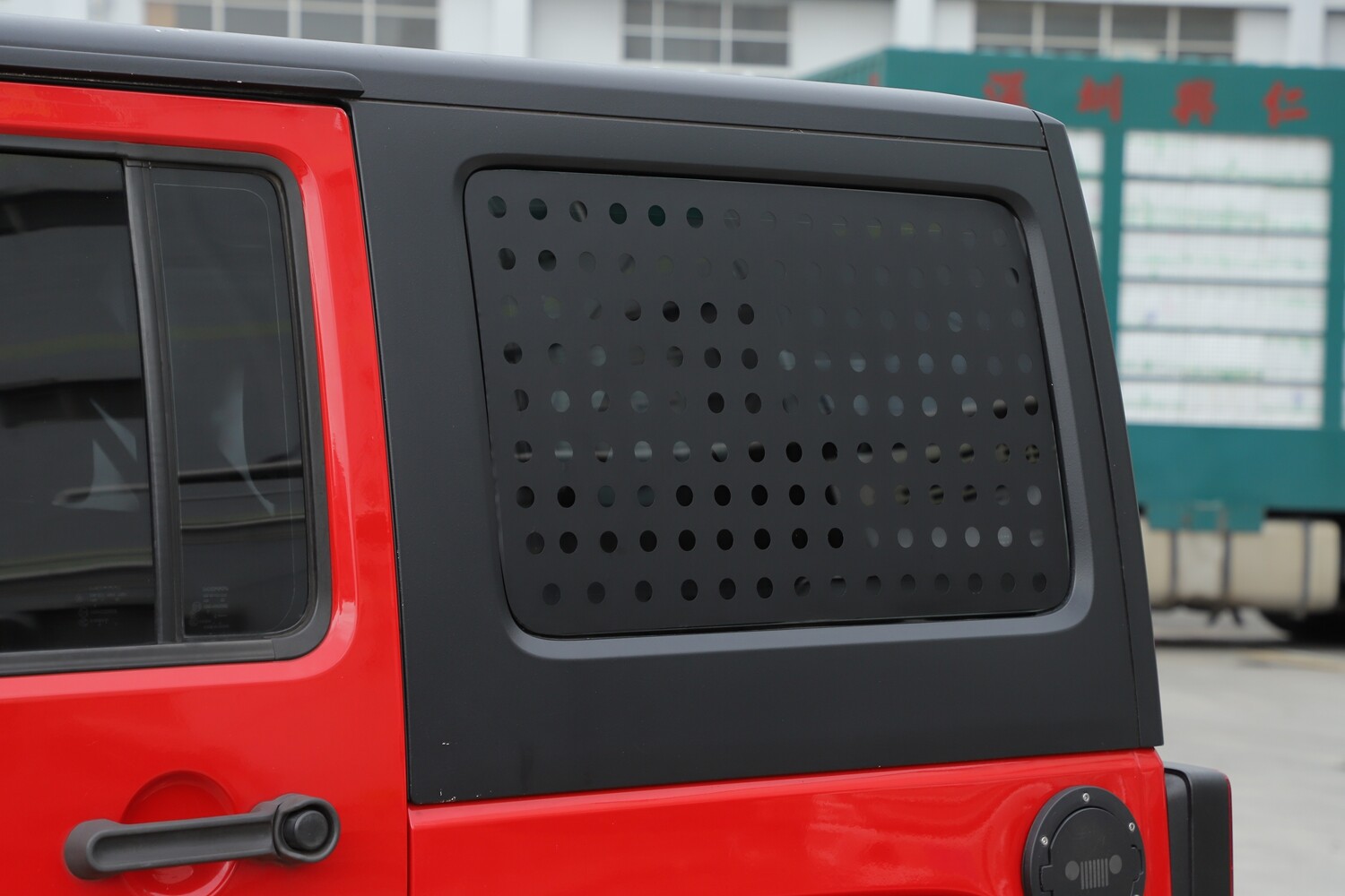 Rear Window Triangle Sticker Trim For Jeep Wrangler JK 4Door 2011-18 Accessories