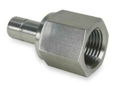  3/8" OD Tube Stub x 3/8" FNPT 316ss Adapter Pipe Fitting Parker 6FA6N
