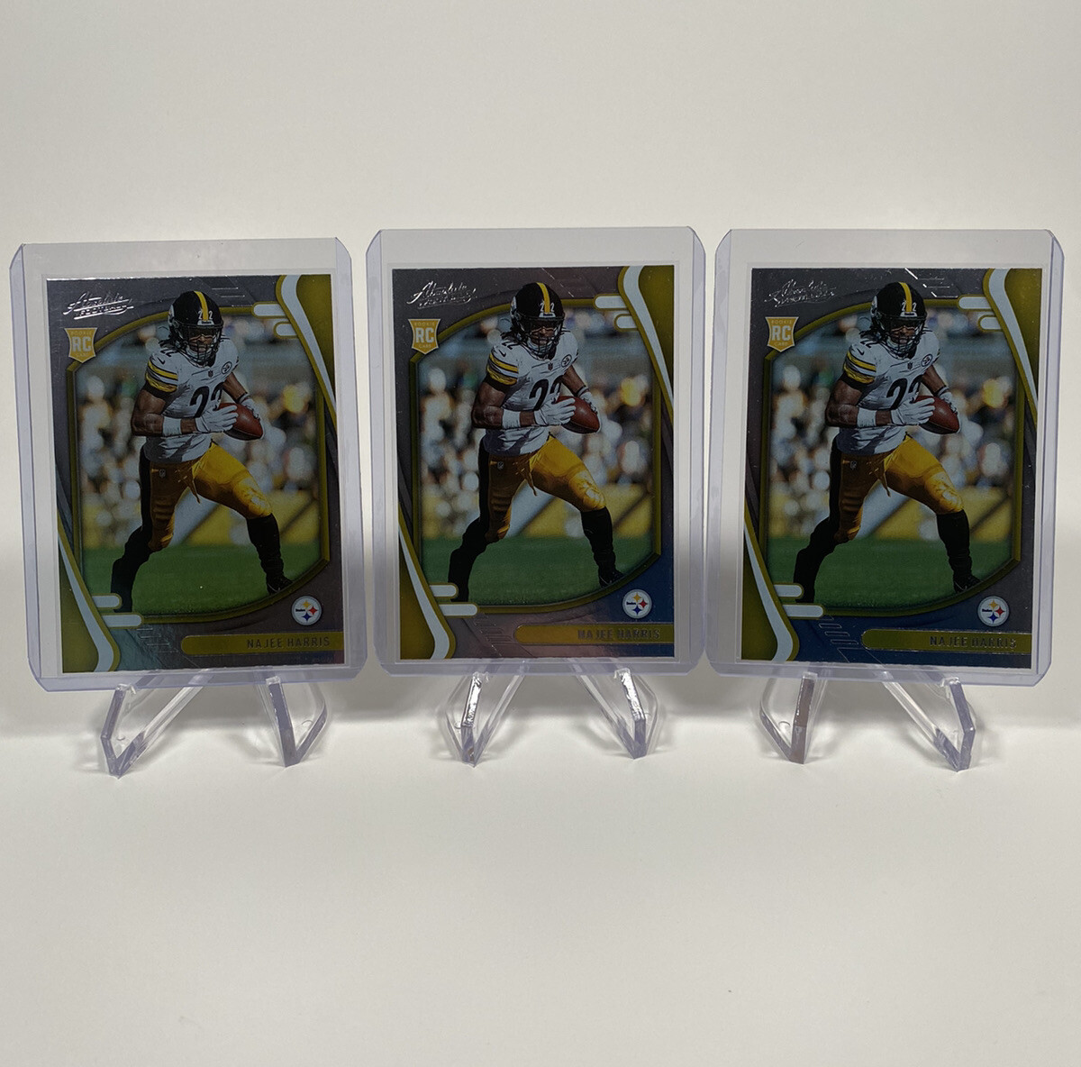 2021 Panini Absolute Najee Harris RC #111 Pittsburgh Steelers (x3) Rookie Cards