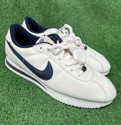 Vintage Nike Cortez Basic Classic Shoes White Navy Og 303986