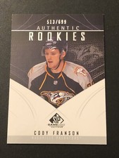 2009-10 SP Game Used Edition Authentic Rookies /699 Cody Franson #174 Rookie RC