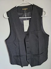 Babeyond black striped Small S Mens  Vest new W2