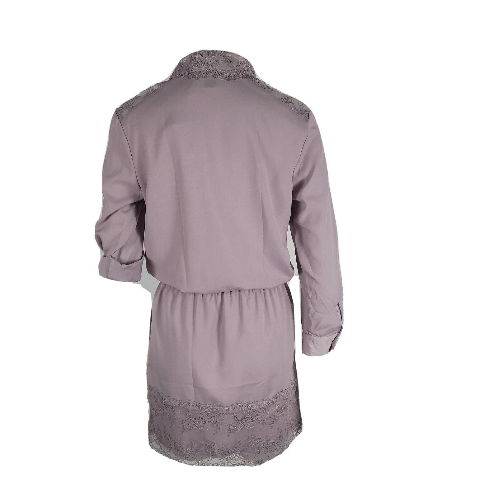 UNDERCOVER Nuovo con etichette Abito accento pizzo Victorias Secret leggero prugna viola elastico vita in pizzo piccolo