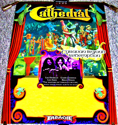 CATHEDRAL UK PROMO & TOUR LEERES POSTER ''''CARAVAN BEYOND REDEMPTION'''' ALBUM 1998
