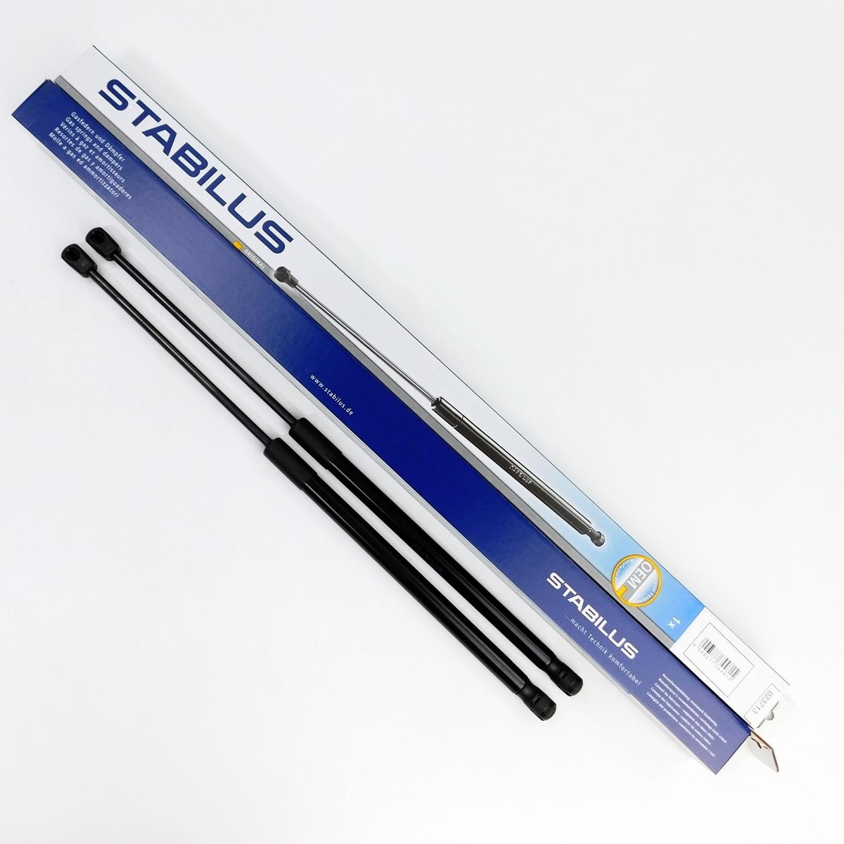 2x Gas Spring Dampers For Audi A3 Sportback 8PA Tailgate - 530mm, Black, Magneti Marelli 6 thumbnail image