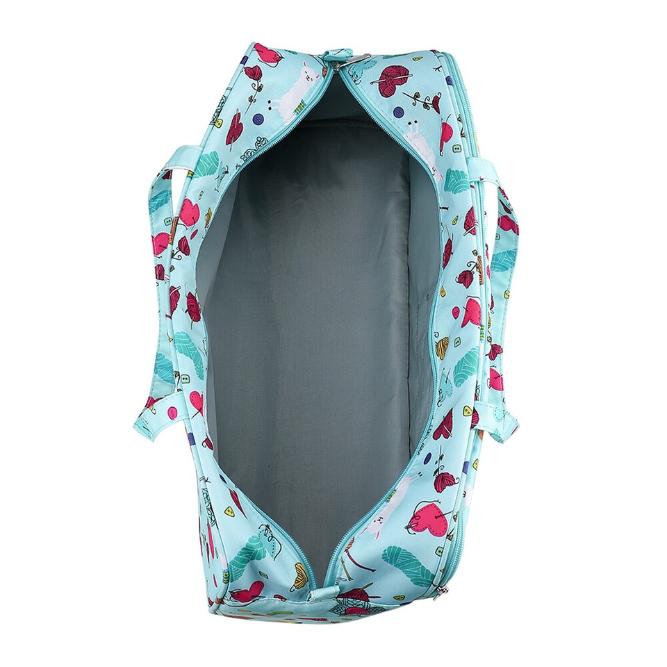 Printed Embroidery Storage Bag Big Capacity Crochet Hooks Thread Yarn