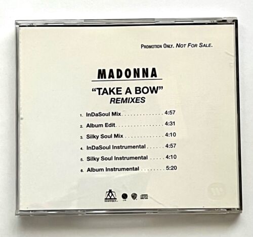 MADONNA Take a Bow Remixes CD Promo 6 Tracks 1994 - Picture 2 of 3