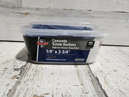 *(100 piezas) Tornillos de mampostería de hormigón Phillips cabeza plana 1/4 x 3-3/4 Tapcon - Imagen 1 de 5