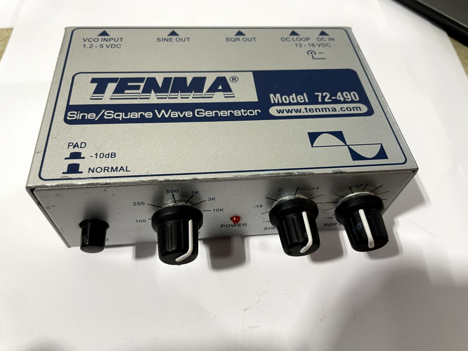 TENMA 72-490 Compact Audio Generator Spare Parts Only Not Working