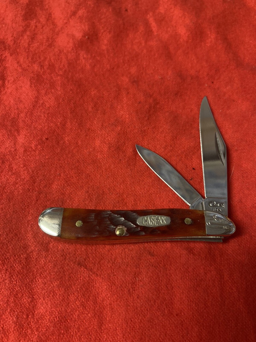 VINTAGE CASE XX LIMITED PEANUT RED BONE 6220 KNIFE Must See