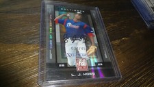 2008 DONRUSS ELITE L.J. HOES #34/494 AUTOGRAPHED BASEBALL CARD