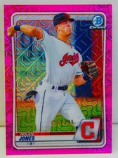 Nolan Jones RC 2020 Bowman Chrome /199 Pink Mojo Refractor Card BCP-157 Indians