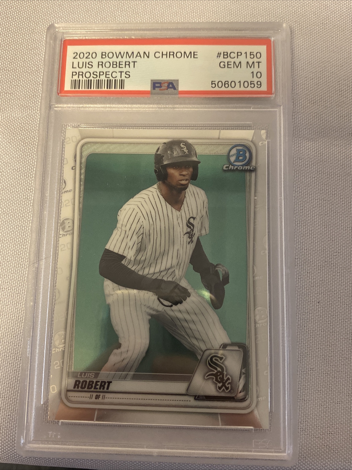 2020 Bowman Chrome Luis Robert #BCP150 RC Prospects PSA 10 GEM MT Rookie