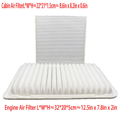 New Engine & Cabin Air Filter Combo Set For 2002-2010 Toyota CAMRY SIENNA SOLARA