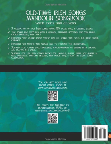 Old-Time Irish Songs - Mandolin Songbook for Beginners with Tabs and Chords - Picture 2 of 12