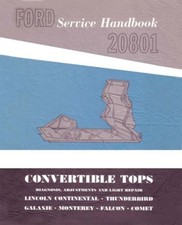 1962-1964 Ford Convertible Top Factory Shop S...