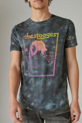 Lucky Brand Men's The Stooges Tie Dye Shirt 7M85173 NWT Large