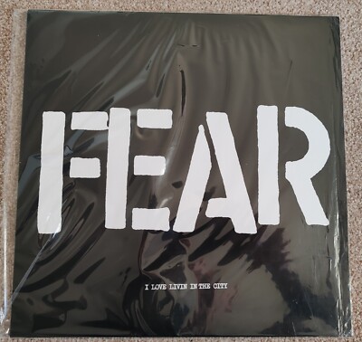  F.E.A.R. I Love Livin In The City 12'' - White Vinyl , Black flag, Germs, TSOL. 