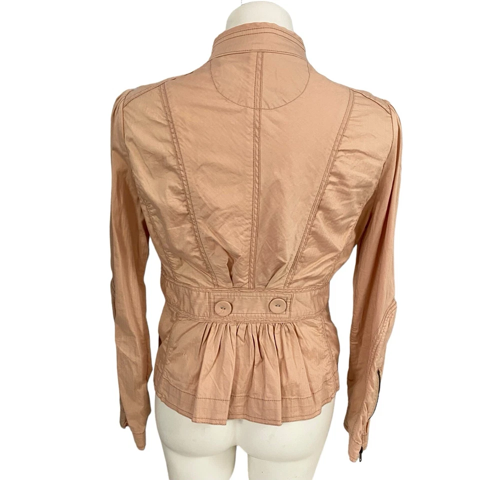 Chaqueta Blazer Ambition Mujer Mediana Coral Naranja Trabajo Oficina Informal Campesina Foto 3 de 4