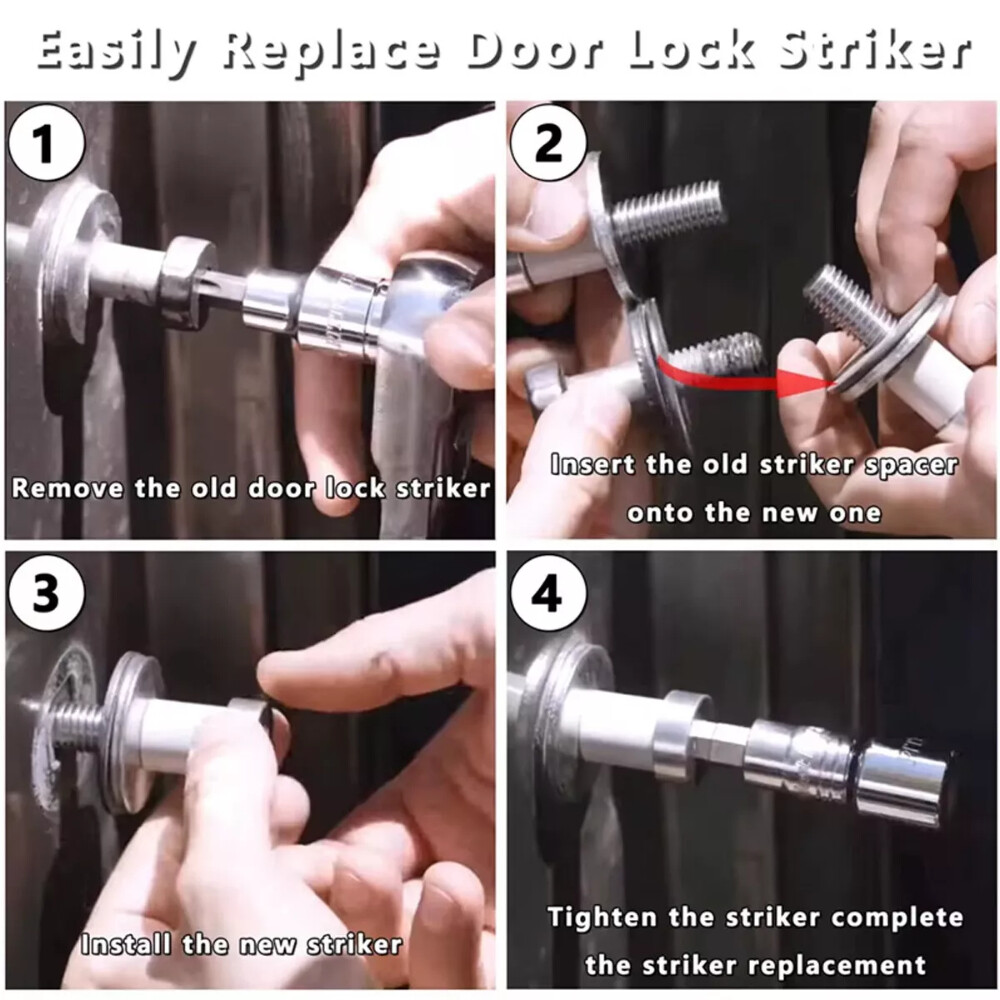 NEW Pair Door Latch Lock Striker Bolts Fit Chevy GMC Truck Blazer 71-87 9601750