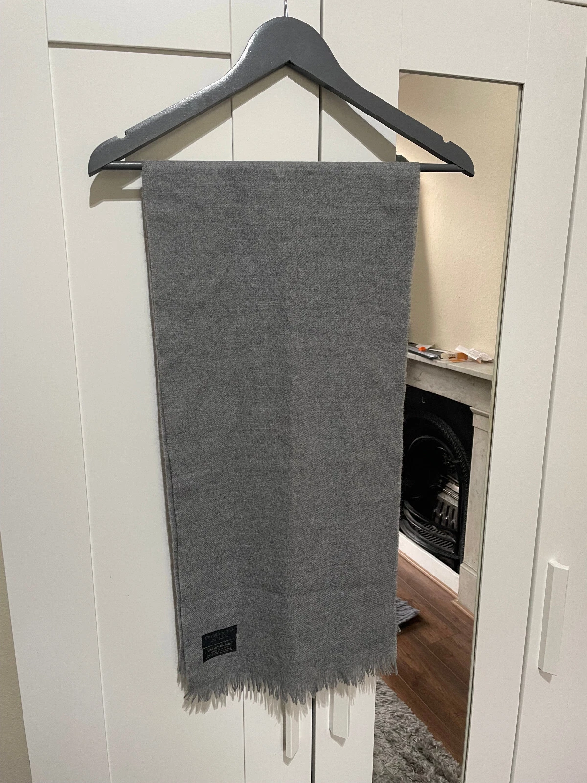Christian Dior écharpe oblique femme gris laine cachemire unisexe Japon