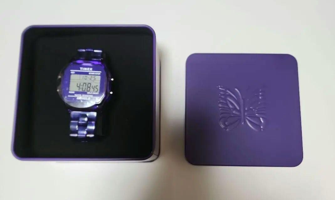 BEAMS BOY×NEEDLES×TIMEX Classic Digital Purple BEAMS BOY's