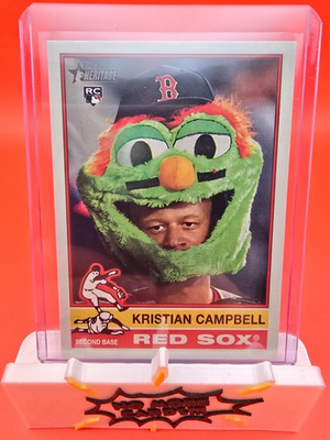 #ad 2025 Topps Heritage High Number Kristian Campbell Image Variation $74.99