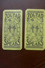 Zoltar Speaks Replacement Fortune Cards - Lot 2