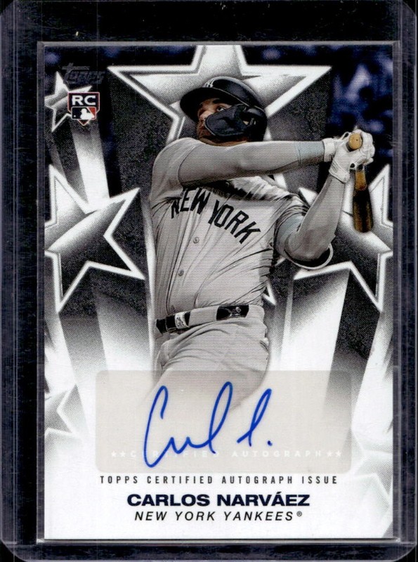 2025 Topps Carlos Narvaez Baseball Stars Auto RC Rookie #BSA-NAR Yankees