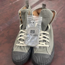 P.F. Flyers classic rugged canvas  THE GROUNDER High-TOP OLIVE/BLACK M-12 W13.5