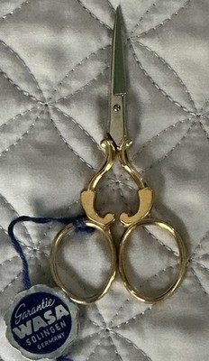 WASA 3 3/4'' Victorian Heart Scissors Solingen Germany NEW w Tags