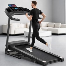 Treadmill with 0-9 Auto Foldable Treadmill for Home Gym 7.5 MPH Running Machine