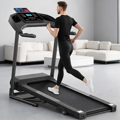 Treadmill with 0-9% Auto Foldable Treadmill for Home Gym 7.5 MPH Running Machine