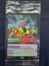 2026 Disney Lorcana D23 Promo-Mad Hatter Gold Member Exclusive Card - UNOPENED 