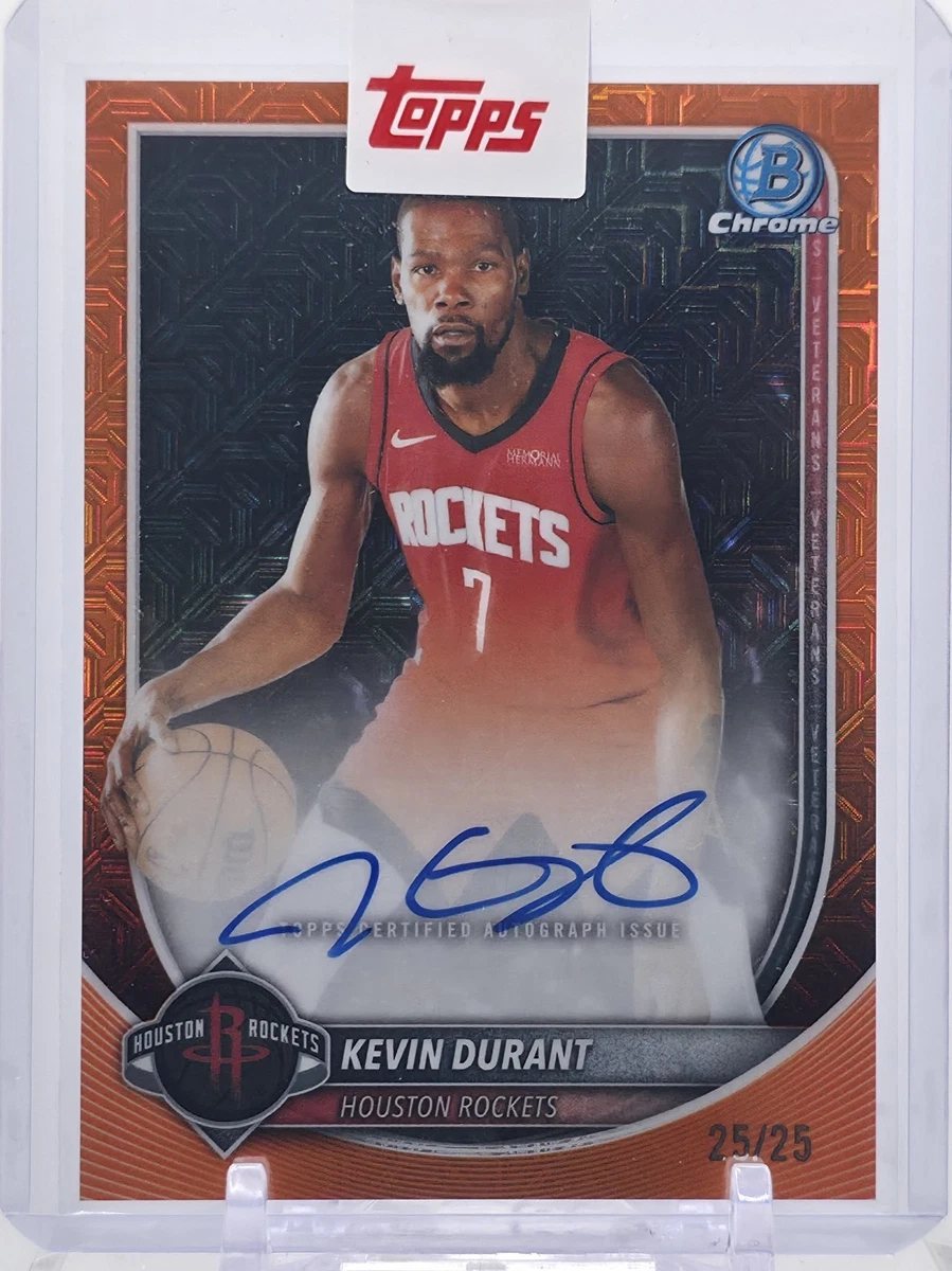 Topps Kevin Durant Basketball Autographed Sports Trading Cards