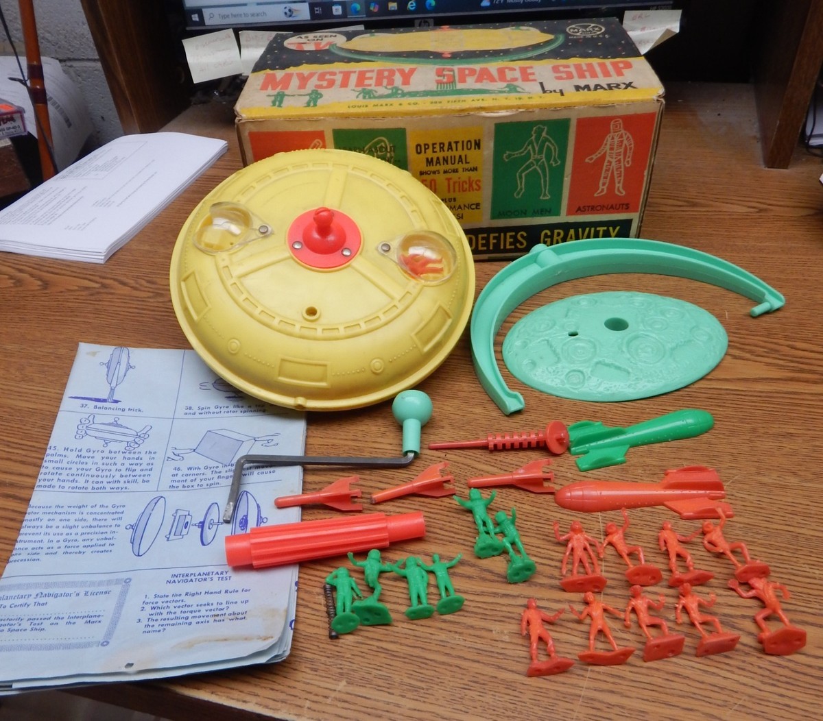 VINTAGE MARX MYSTERY SPACE SHIP USED IN BOX LOTS OF PIECES LQQK | eBay