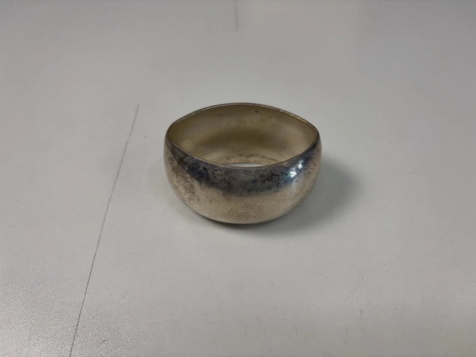 Juego de 4 servilleteros redondos placa plata pier 1 imports Foto 2 de 4