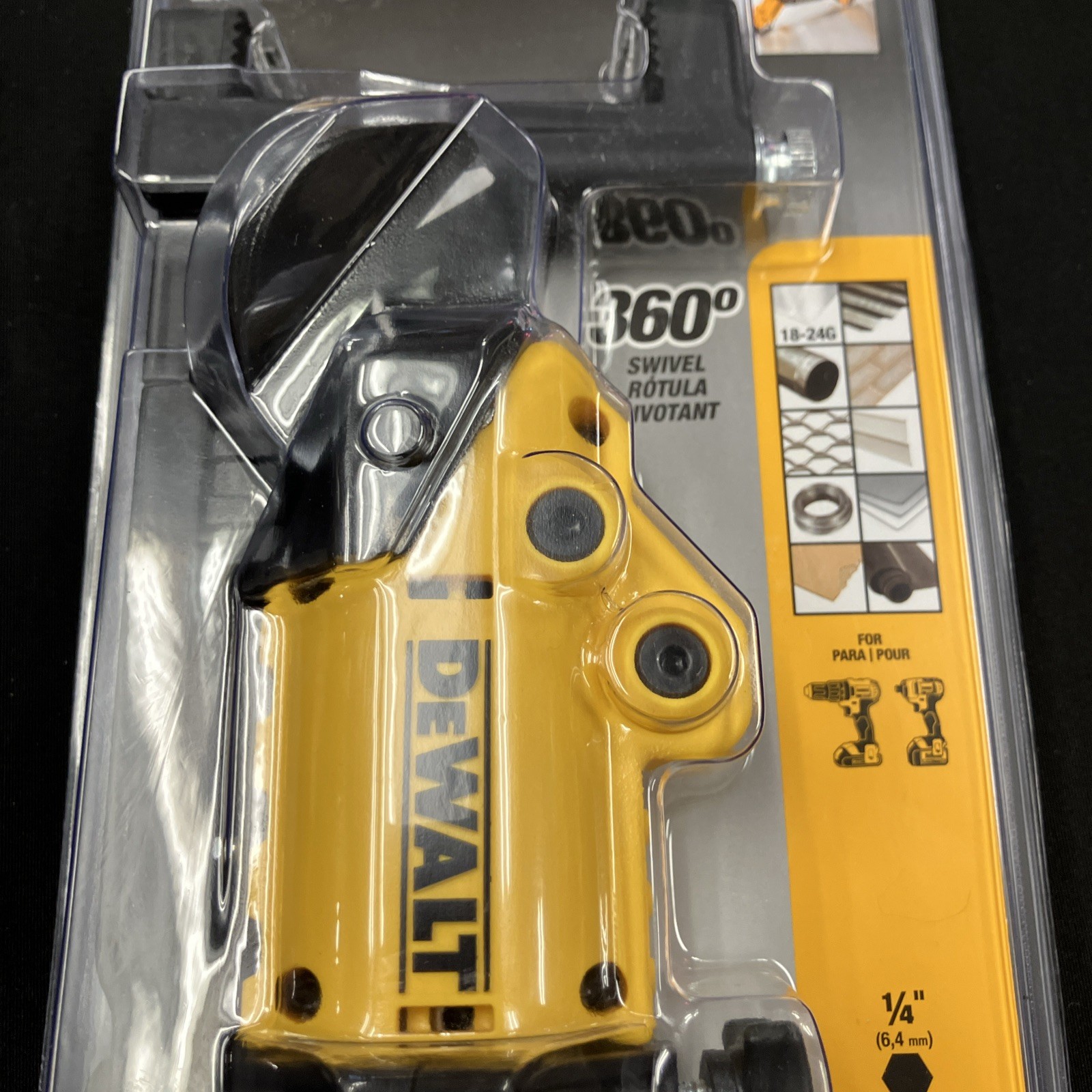 DEWALT DWASHRIR 18 Gauge Shear Attachment - BRAND NEW - FREE SHIPPING