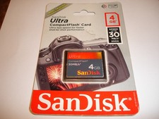 Sandisk Ultra Genuine 4GB 30MB/s CF Compact Flash Camera Memory Card