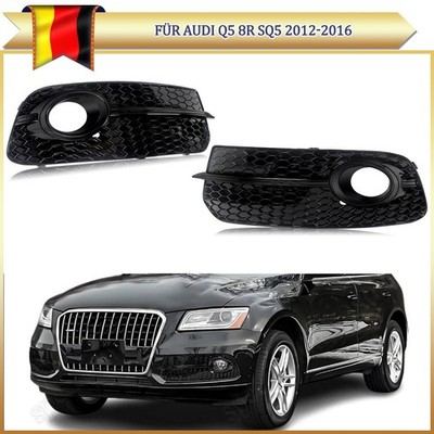 Lüftungsgitter passend für Audi Q5 8R SQ5 2012-2016 Glanz Schwarz Kühlergrill