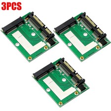 3x New Mini PCIE mSATA SSD to 2.5" SATA Adapter Converter Card Module Board