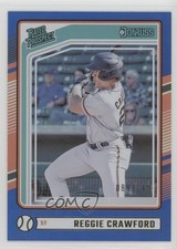 2024 Panini Donruss Rated Prospects Blue 80/149 Reggie Crawford #189 e6p