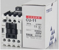 CU-11 CU 11 3A1a 220VAC New TECO AC Contactor New In Box Free Shipping