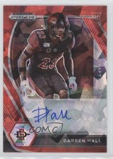 2021 Panini Prizm Draft Picks Red Ice Darren Hall #DPA-DHA Auto 0c2