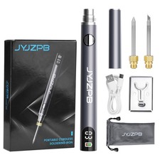 New Upgraded Large Capacity Portable Rechargeable Soldering Iron with LED Dis...