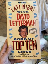 David Letterman Late Night Book of Top Ten Lists Paperback Humor Comedy