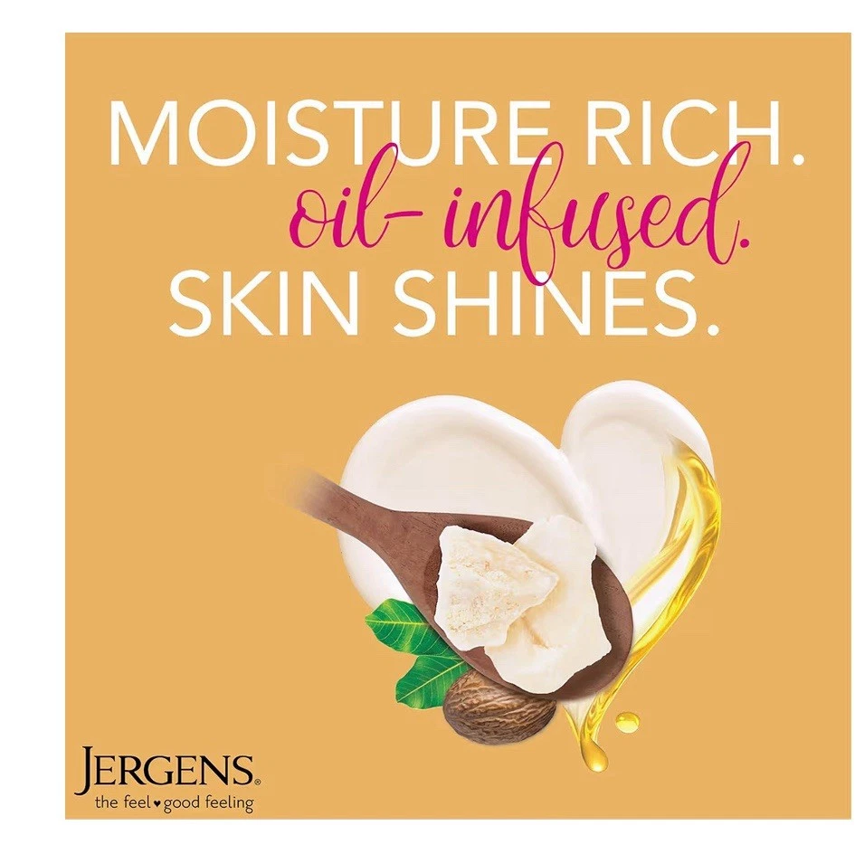 Loción corporal acondicionadora profunda de manteca de karité Jergens, 26,5 onzas, cuerpo y manos Foto 4 de 4