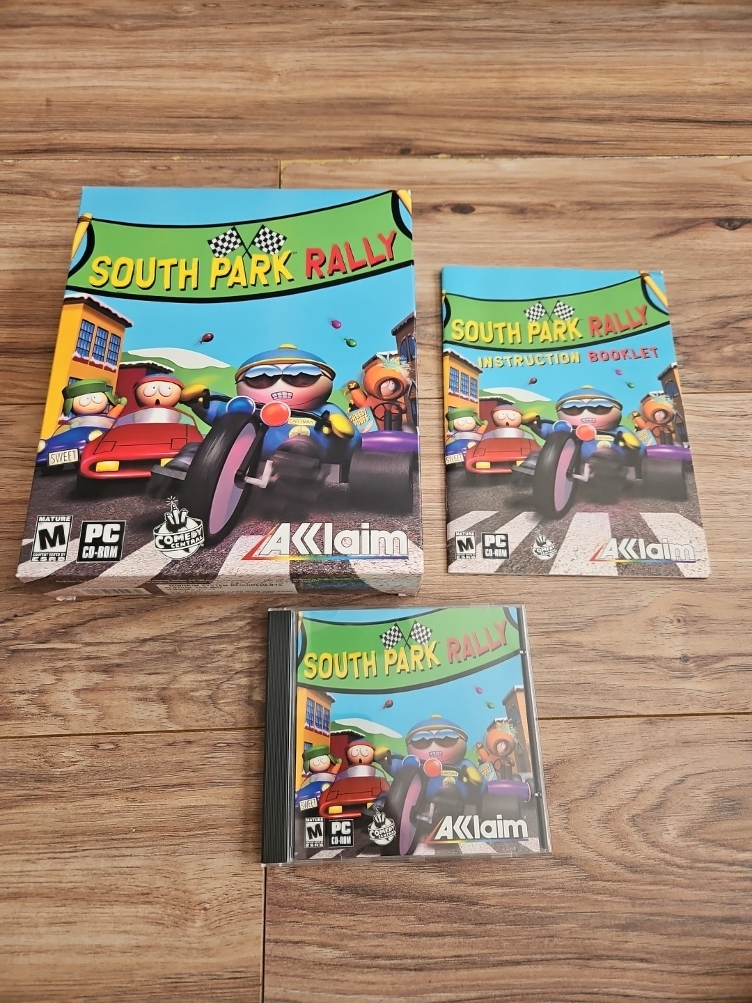 South Park Rally PC Vintage Retail Big Box Manual Complete W/GAME DISC RARE HTF